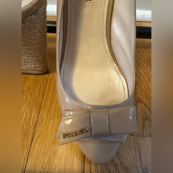 Prada Peep Toe Espadrilles - Size 40 - Picture 10 of 10